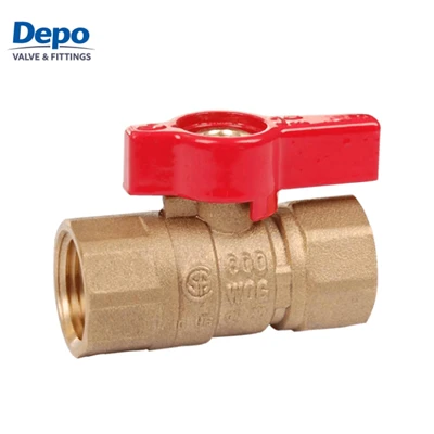 600 PSI ব্রাস গ্যাস বল ভালভ টু পিস থ্রেডেড সংযোগ গ্যাস ভালভ প্রস্তুতকারক
